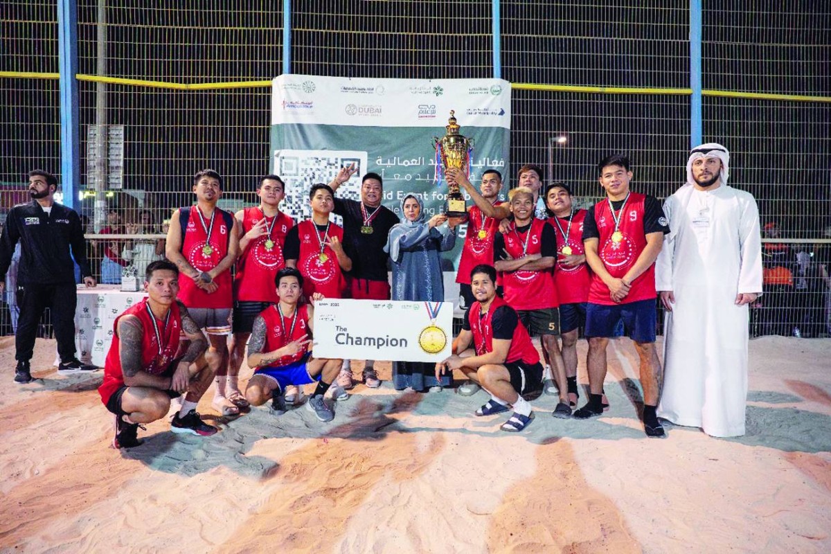 «الروح الإيجابية» في شرطة دبي ينظم منافسات رياضية للعمال في 4 مناطق