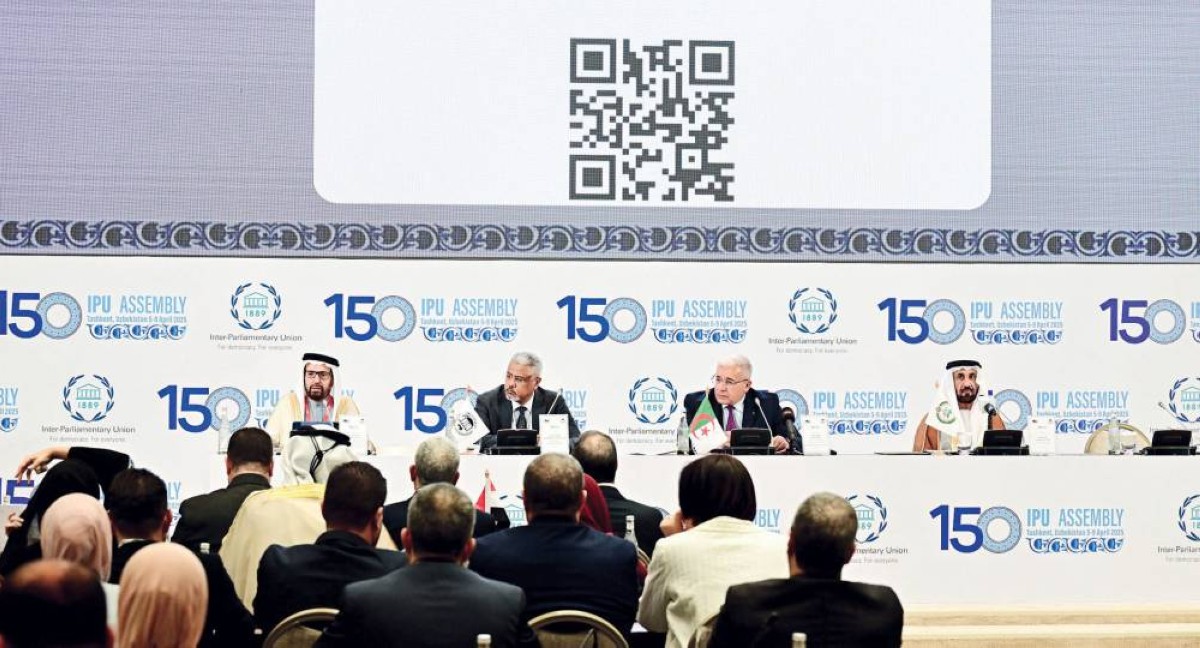 علي النعيمي مستعرضاً إنجازات الشعبة البرلمانية الإماراتية