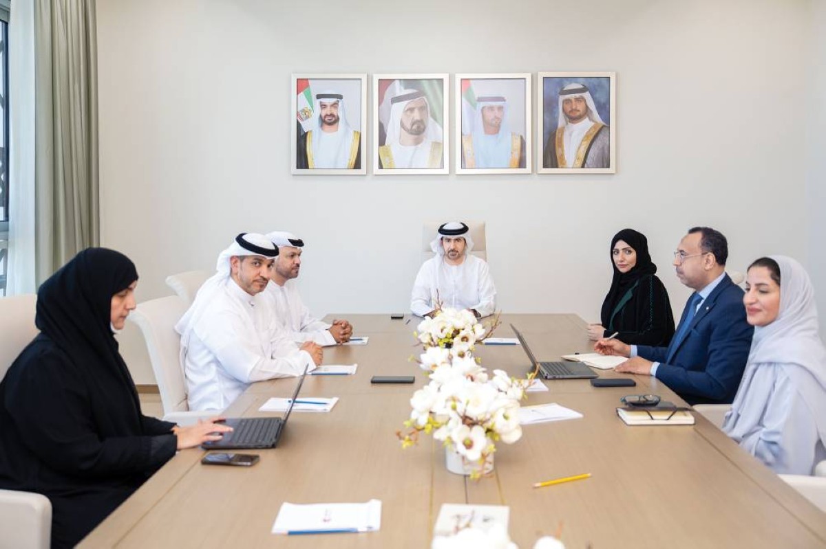 سيف السويدي وابتسام البدواوي خلال اللقاء