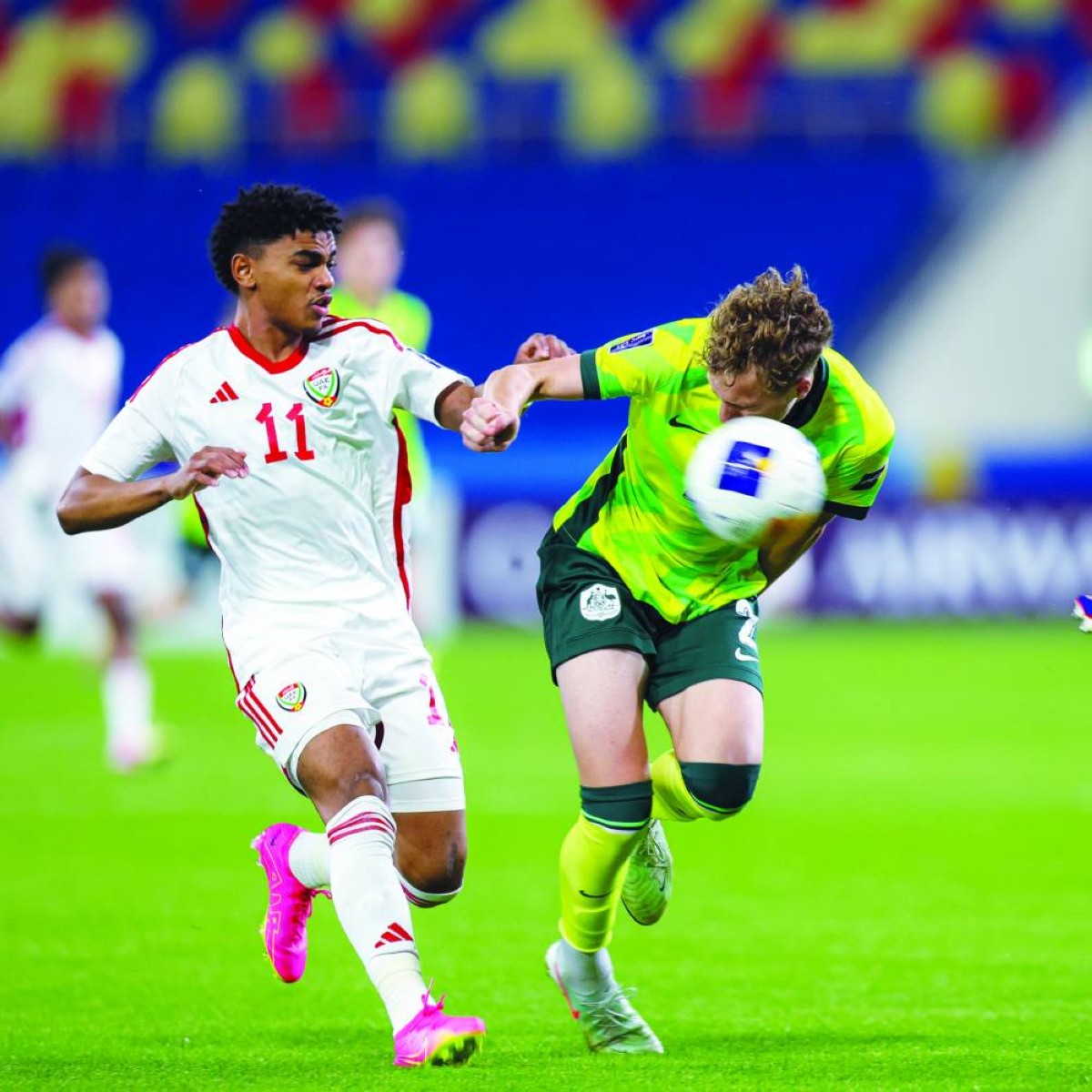 جانب من لقاء منتخبنا ونظيره الأسترالي