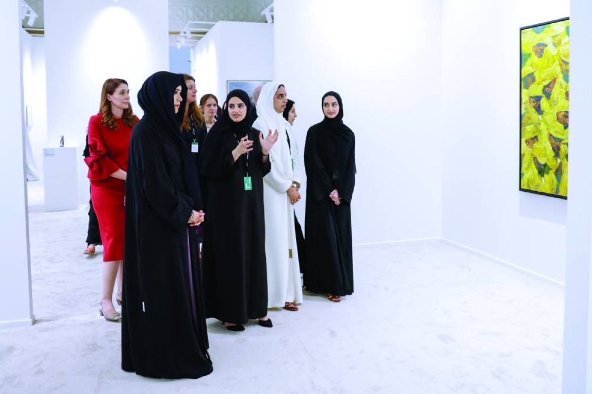 لطيفة بنت محمد تفتتح «آرت دبي 2025»، تصوير: عبدالله الحتاوي