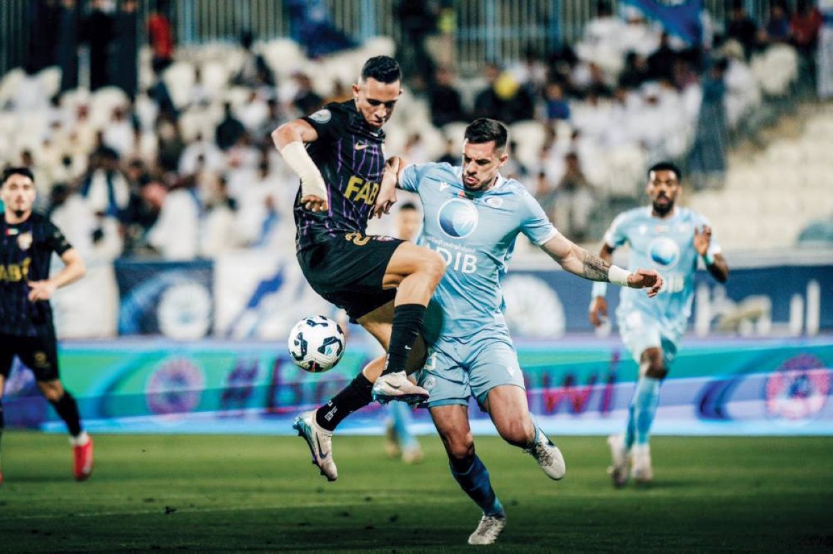 جانب من مباراة بني ياس والعين 