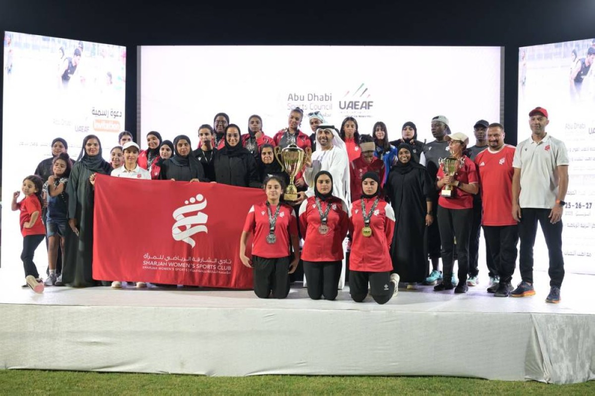 الوصل والشارقة الرياضي للمرأة وأبوظبي والنصر أبطال كأس الإمارات للقوى