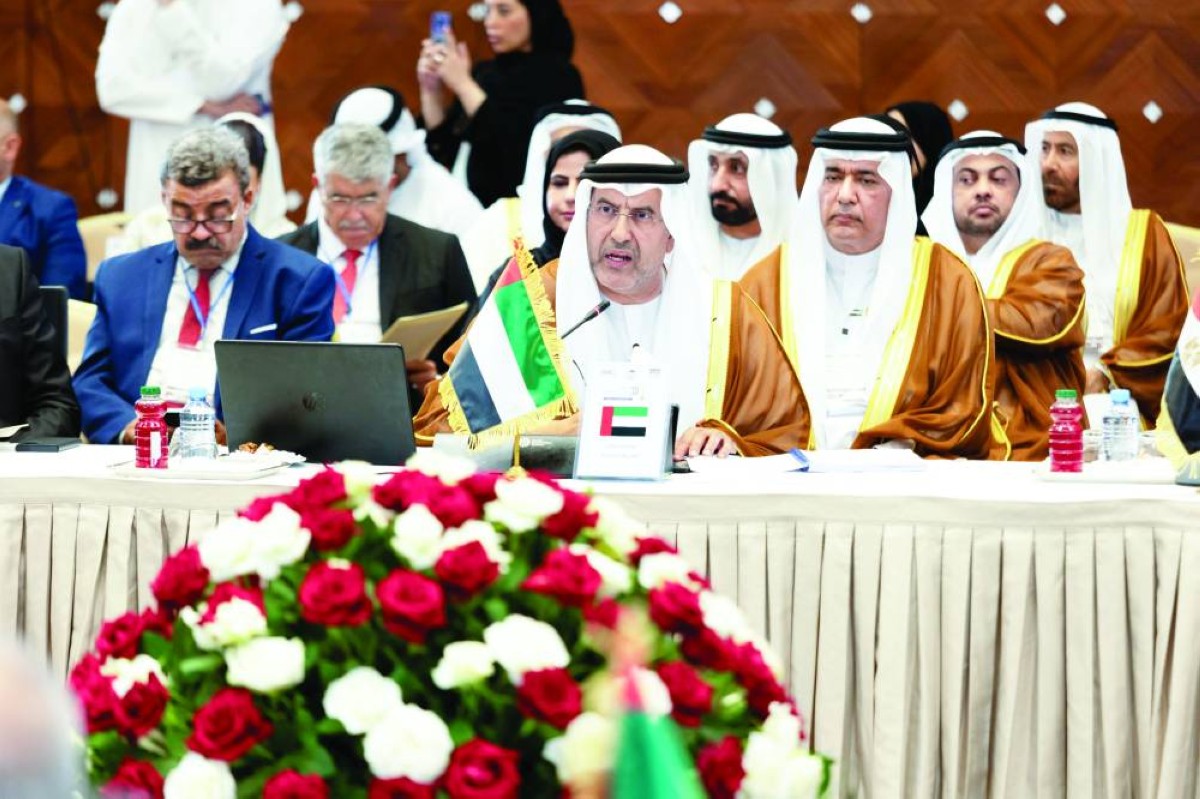 وفد الشعبة البرلمانية خلال مؤتمرالاتحاد البرلماني العربي بالجزائر