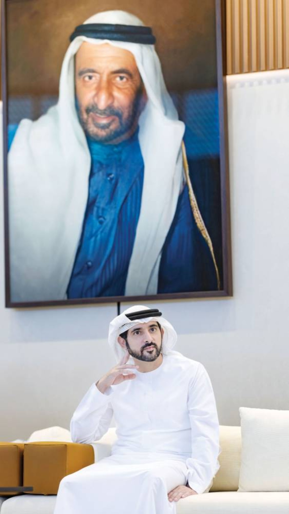 حمدان بن محمد خلال اللقاء