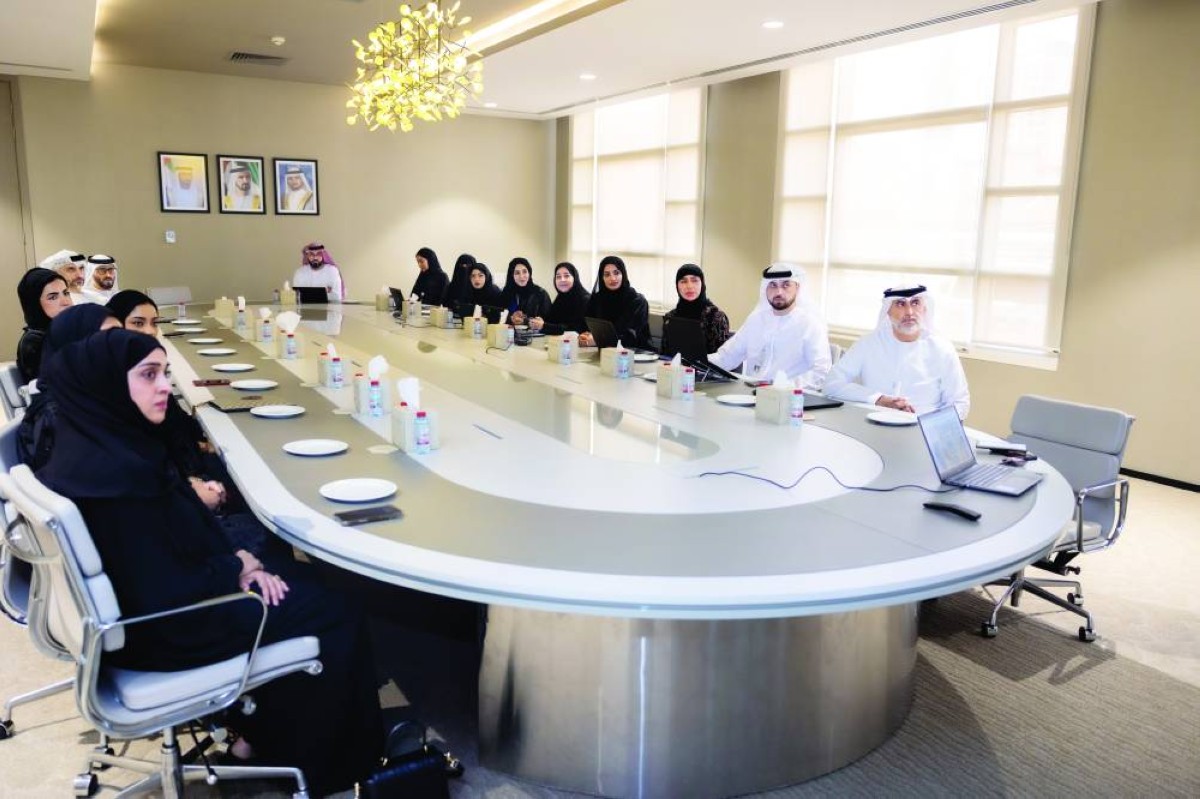 وفد الدفاع المدني خلال الزيارة