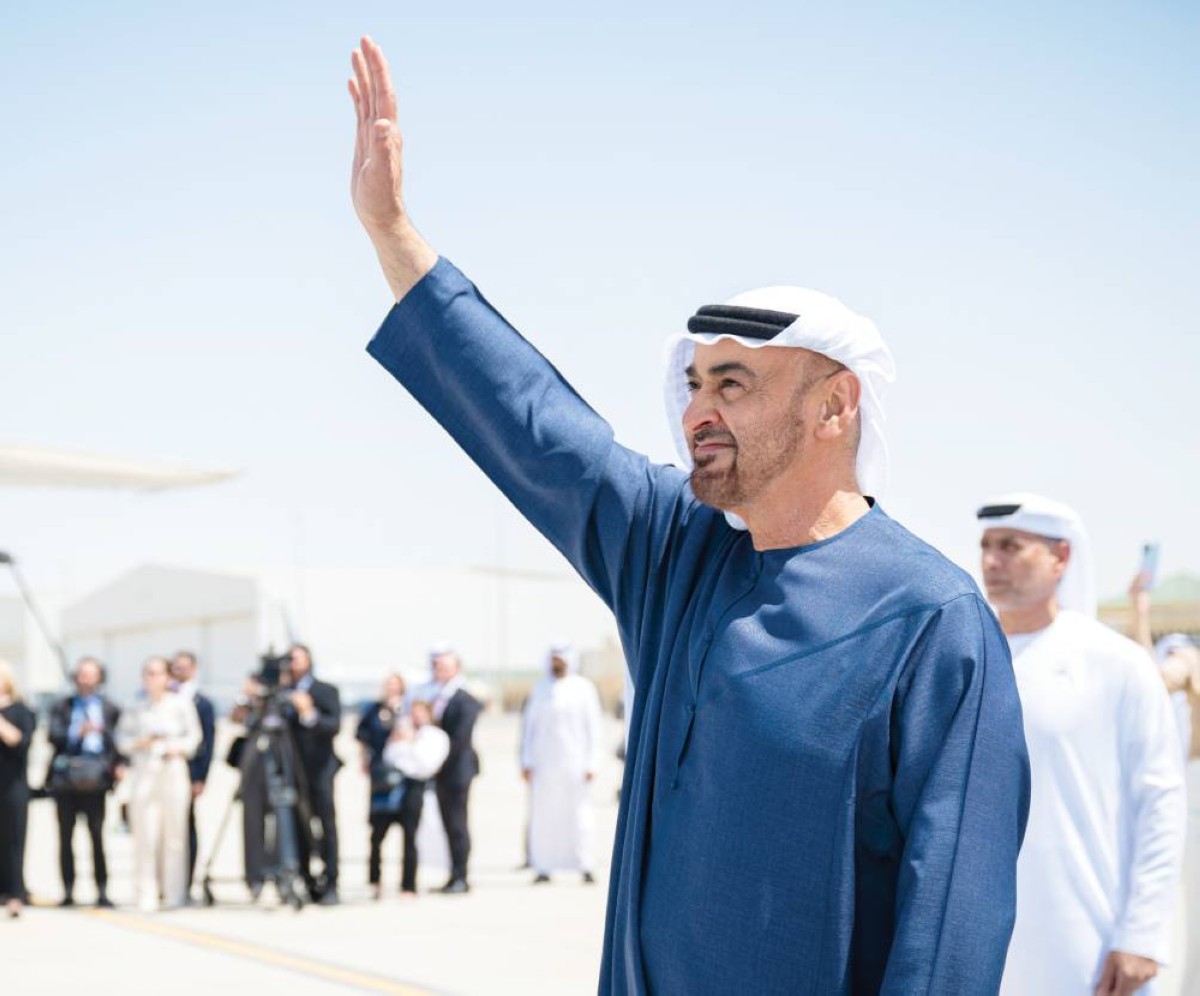  محمد بن زايد يودّع دونالد ترامب 