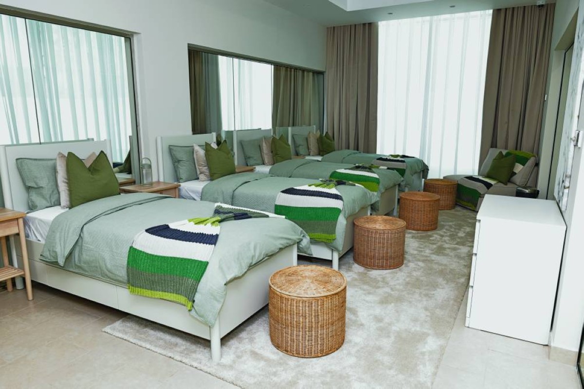 
غرف نوم الأطفال في المأوى 