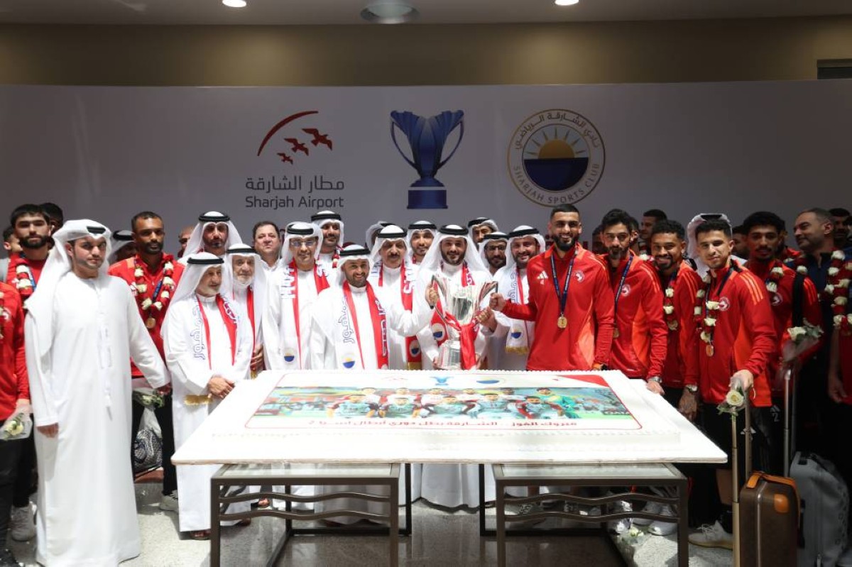 صالة كبار الشخصيات بمطار الشارقة تحتضن أولى احتفالات بطل آسيا