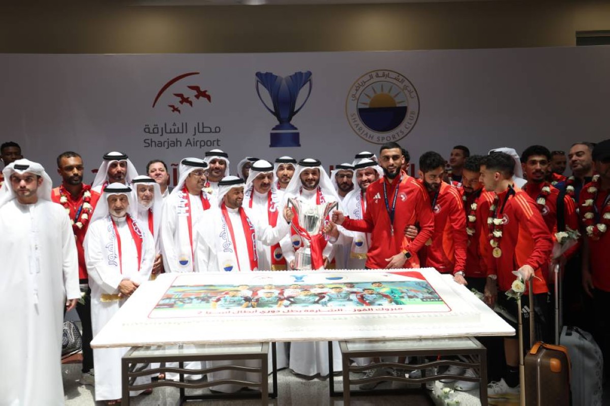 صالة كبار الشخصيات بمطار الشارقة تحتضن أولى احتفالات بطل آسيا