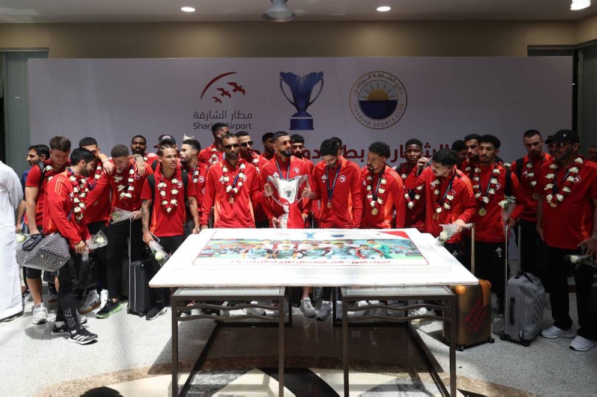 صالة كبار الشخصيات بمطار الشارقة تحتضن أولى احتفالات بطل آسيا