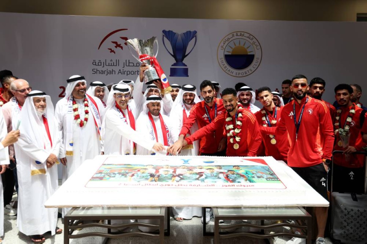 صالة كبار الشخصيات بمطار الشارقة تحتضن أولى احتفالات بطل آسيا