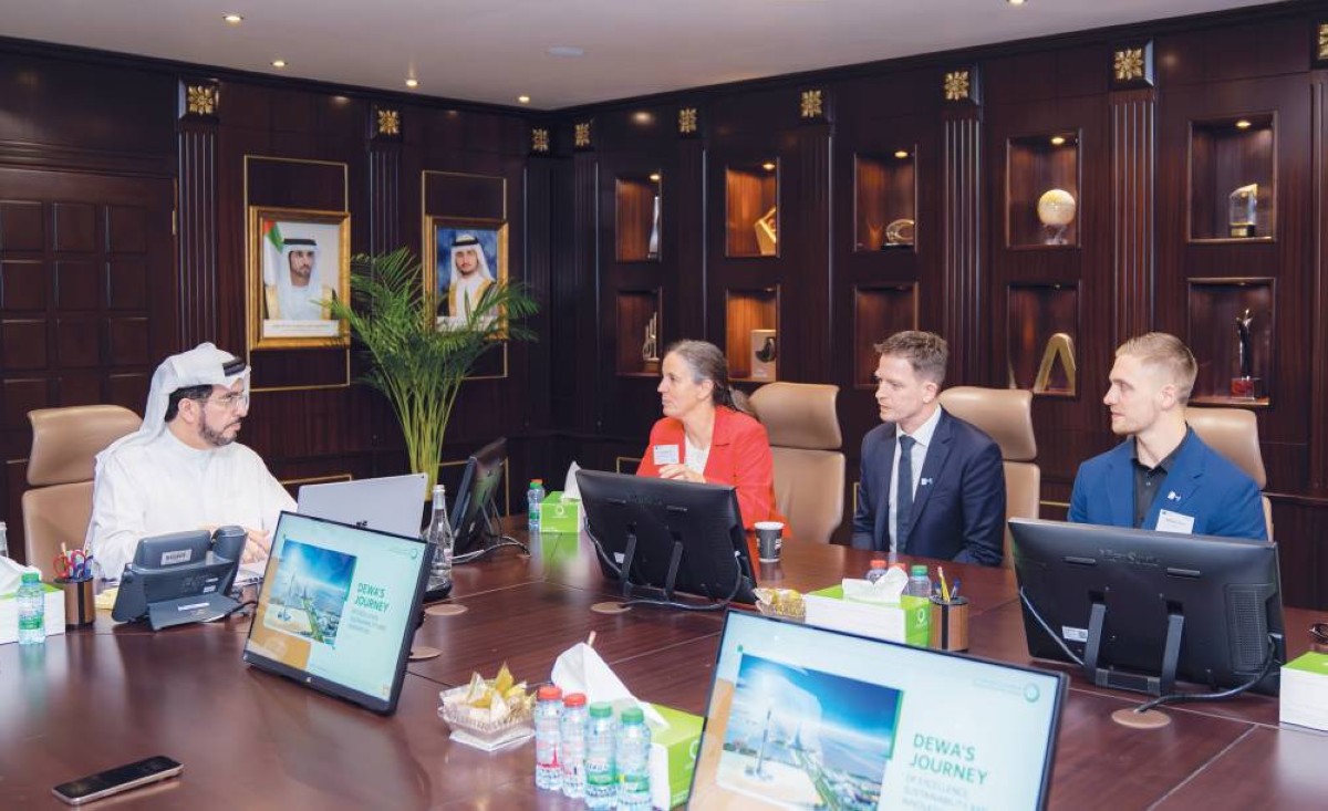 سعيد الطاير خلال لقائه الوفد الألماني