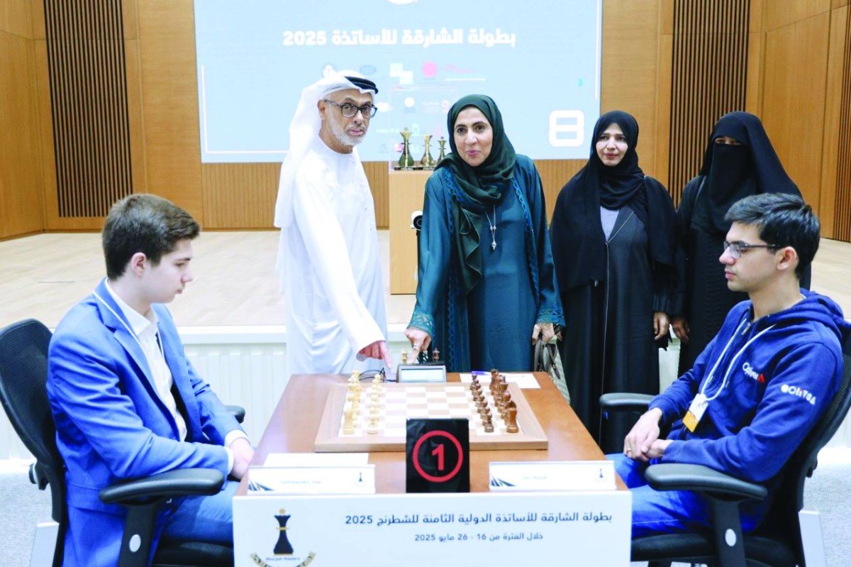 جانب من بطولة الشارقة الدولية لأساتذة الشطرنج