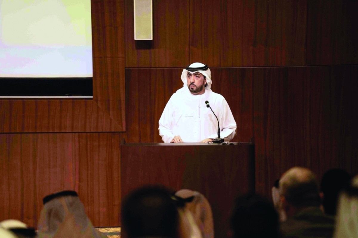 أحمد بن مسحار متحدثاً في الملتقى | من المصدر