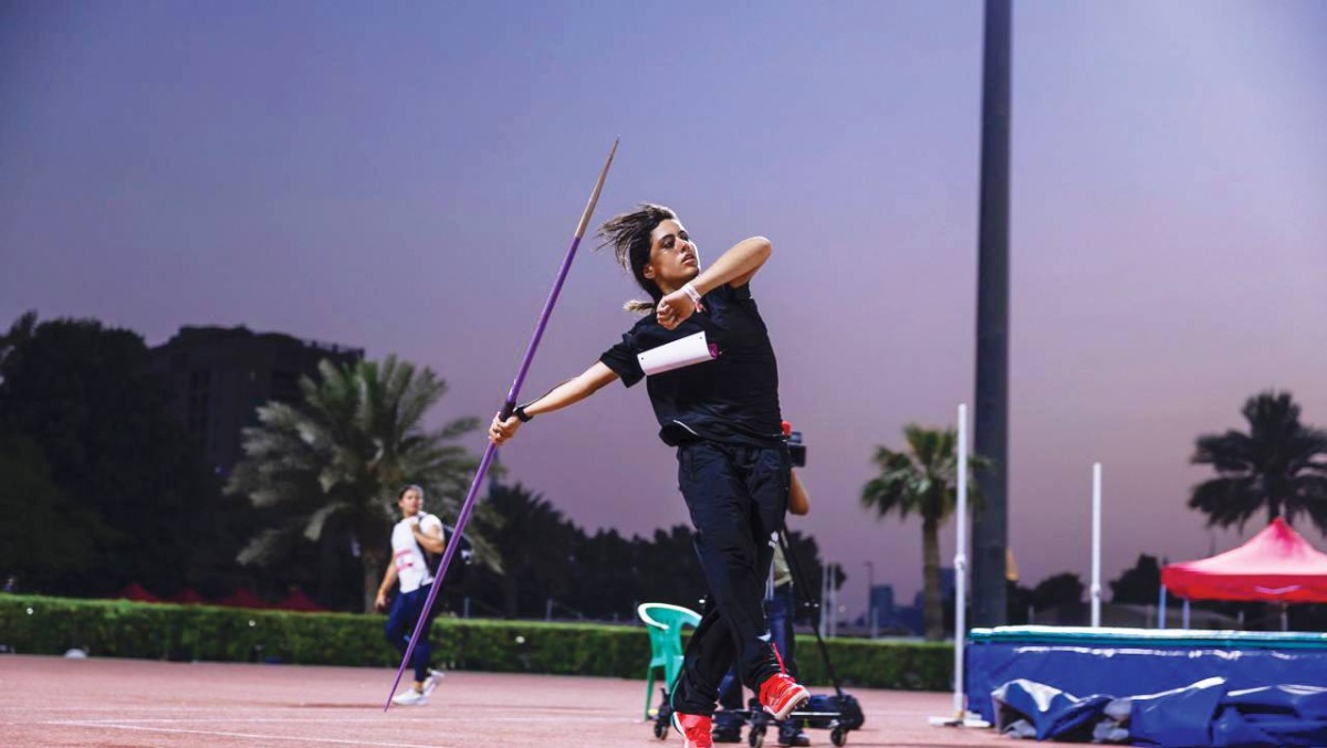 اليازية طارق خلال المنافسات 
