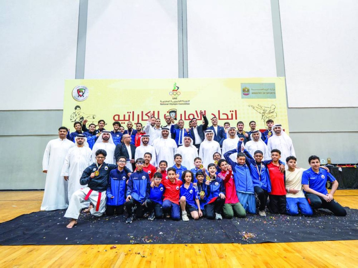 الشارقة للألعاب الفردية بطل كأس الاتحاد للكاراتيه