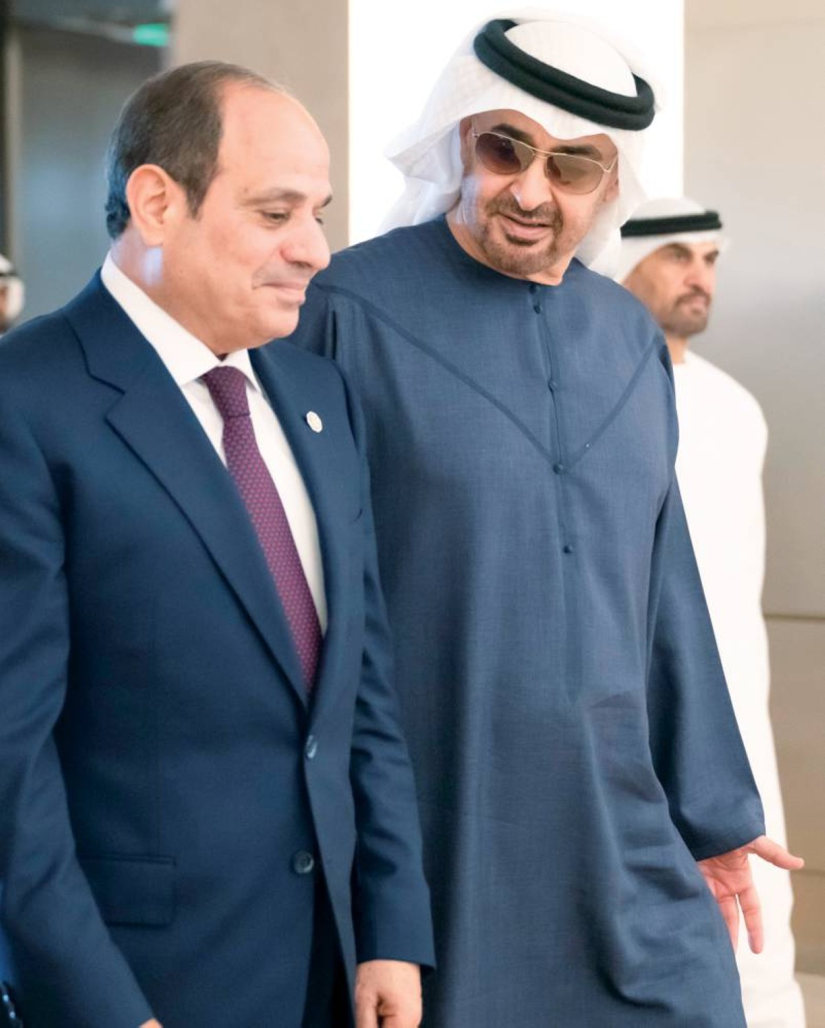  سموه في حديث مع الرئيس المصري 