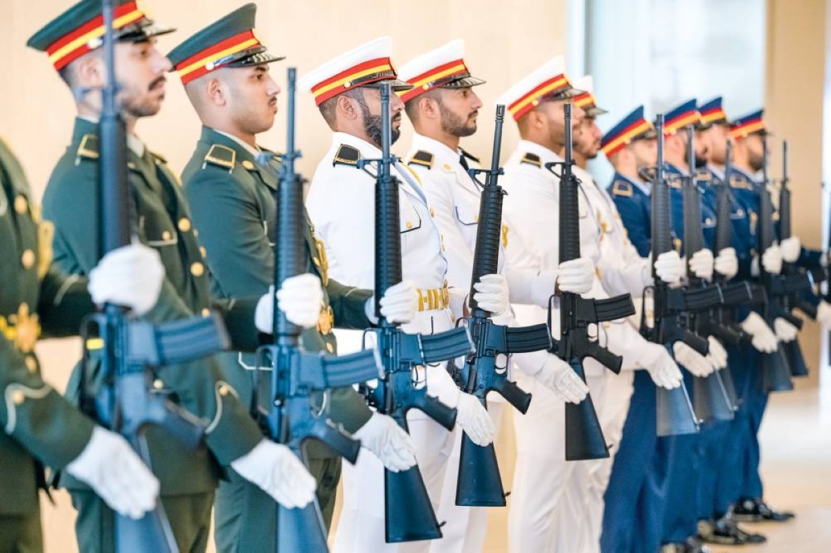  خلال مراسم الاستقبال 