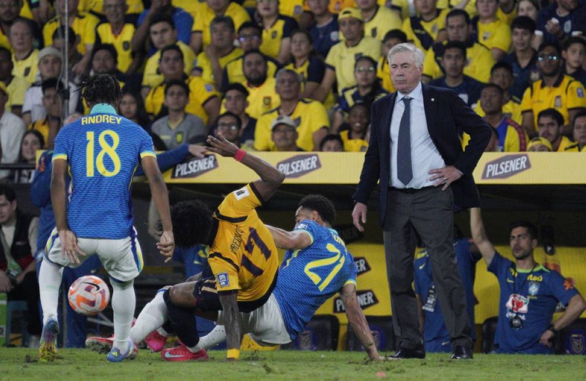 أنشيلوتي بدأ مشواره مع البرازيل أمام الإكوادور