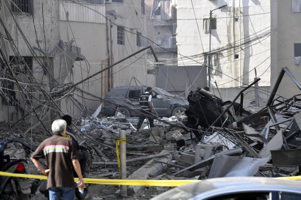 دمار هائل خلّفته الغارات الإسرائيلية أمس في الضاحية الجنوبية لبيروت 