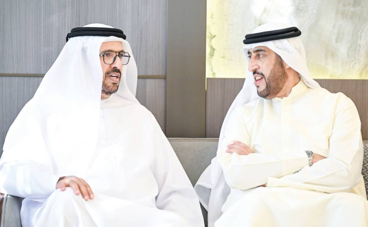 عبدالله بن راشد المعلا معزياً راشد المطروشي 