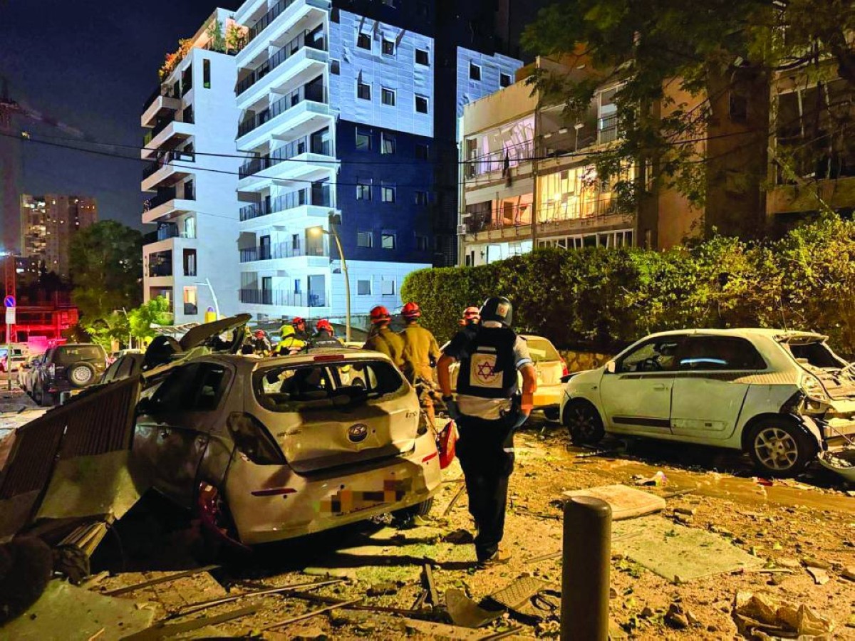 أضرار في إسرائيل بعد الرشقة الصاروخية 