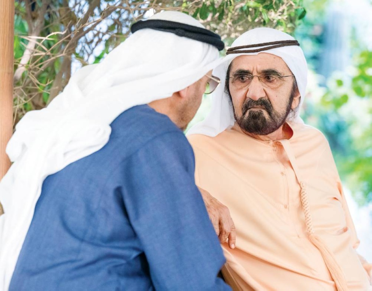  محمد بن زايد في حديث مع محمد بن راشد 