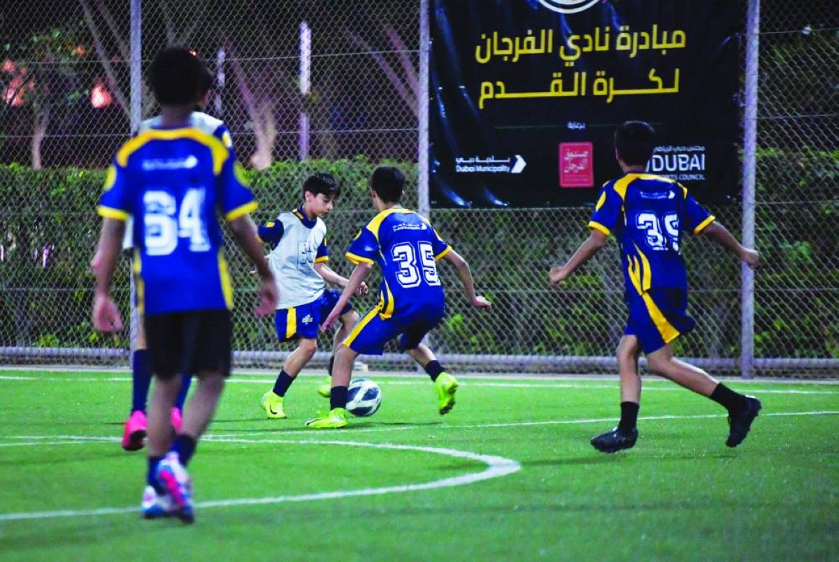 خلال إحدى المبادرات الرياضية لـ «فرجان دبي» في الأحياء السكنية 