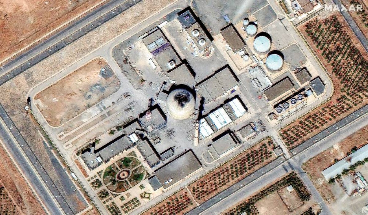 لقطة تظهر مفاعل أراك النووي الإيراني 