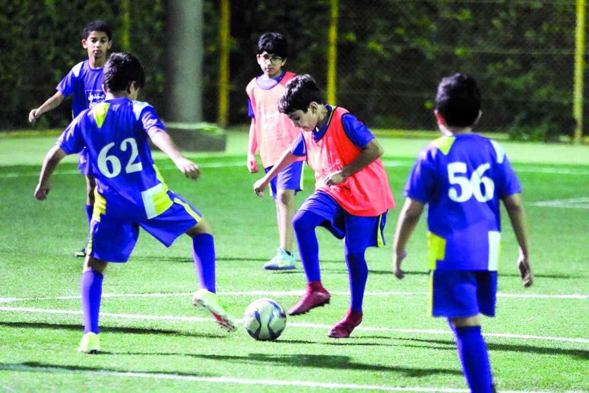  من إحدى مباريات اللاعبين الصغار     