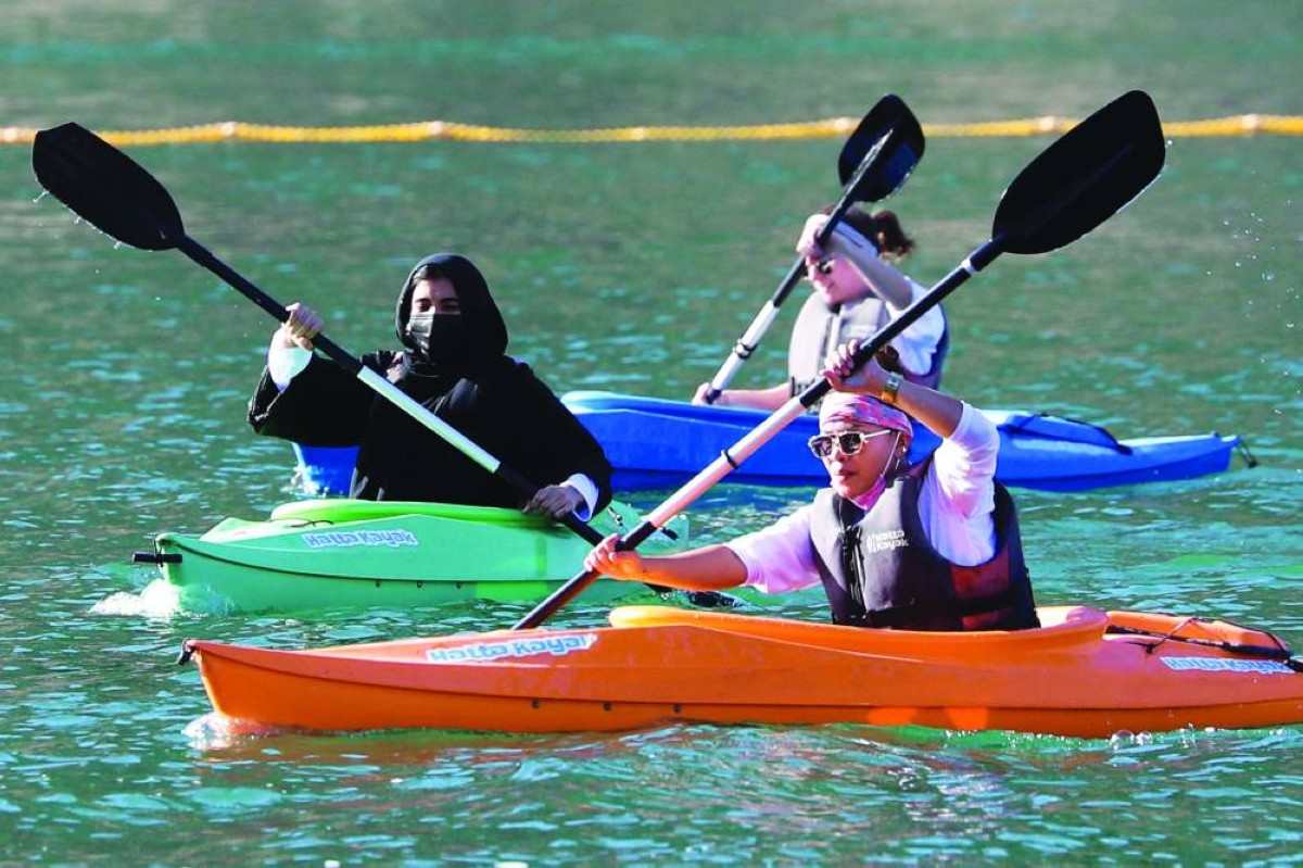 رياضة الكاياك أساس صيف حتا