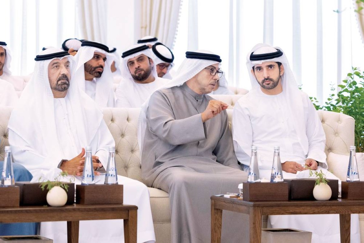 منصور بن زايد وحمدان بن محمد وأحمد بن سعيد