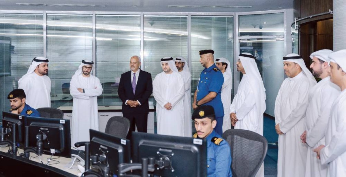 منصور المعلا وعبدالله بوسناد خلال اللقاء