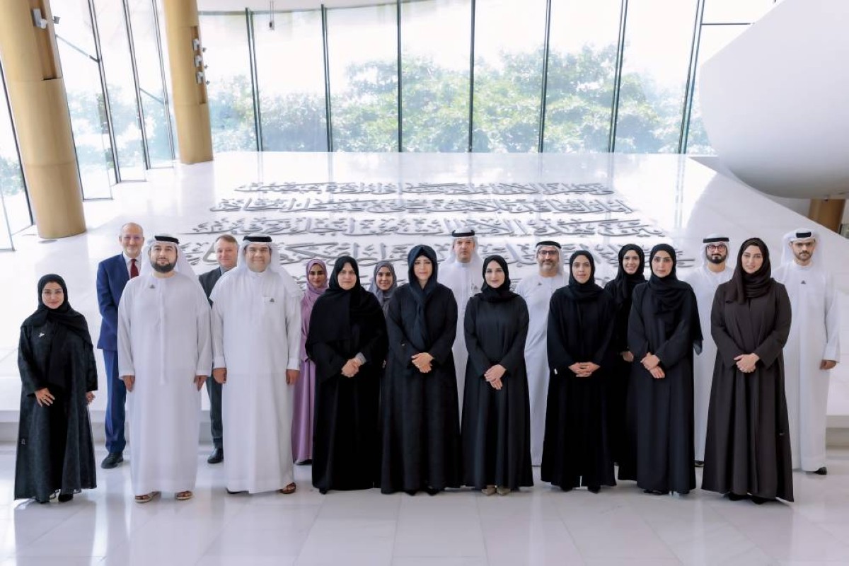 لطيفة بنت محمد عقب توقيع مذكرة التفاهم بحضور هالة بدري وعامر شريف ورجاء القرق