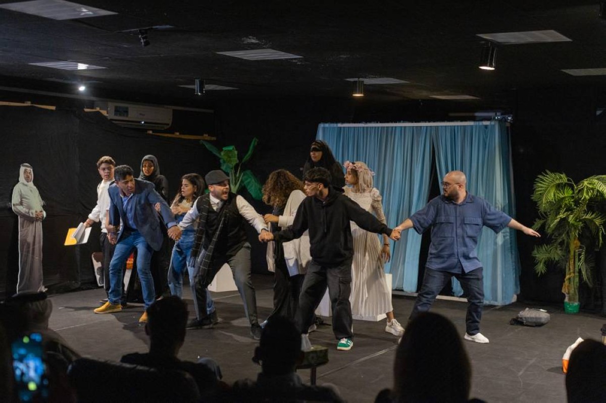 من فعاليات الورشتين اللتين نظمهما مسرح دبي الأهلي  | تصوير: يماني العفاري