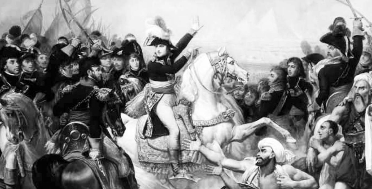 1798 -  هزيمة المماليك أثناء الحملة الفرنسية على مصر بقيادة نابليون بونابرت.