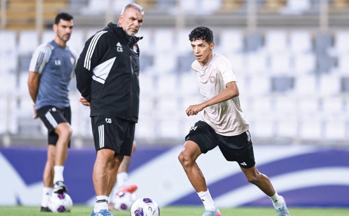 جانب من تدريب سابق للأبيض