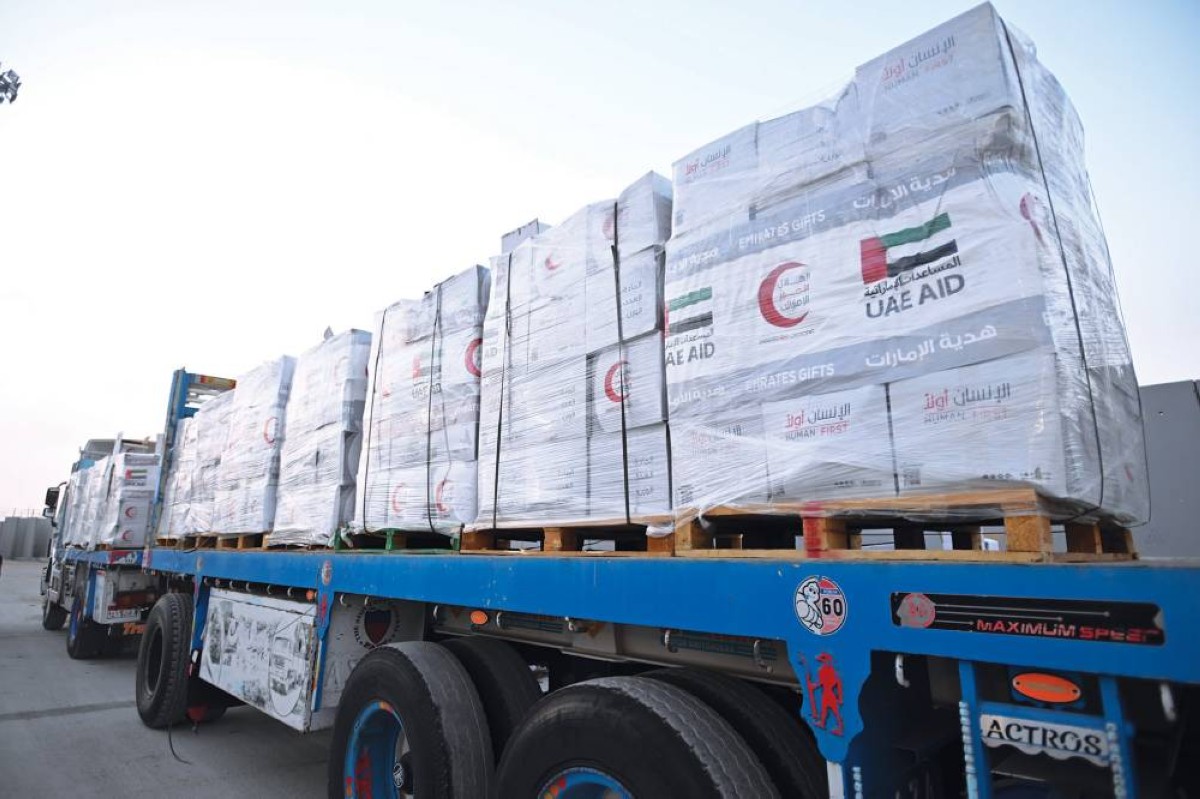جهود إماراتية متواصلة للتخفيف من حدة الأزمة الإنسانية في قطاع غزة 
