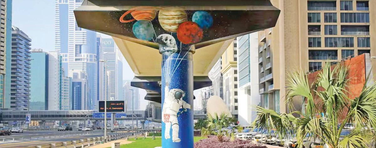 «مترو دبي» من أهم الواجهات التي احتضنت فن الشارع 
