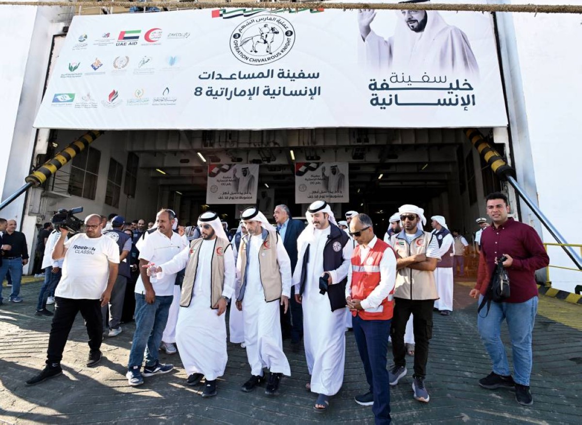 لدى وصول السفينة إلى ميناء العريش 
