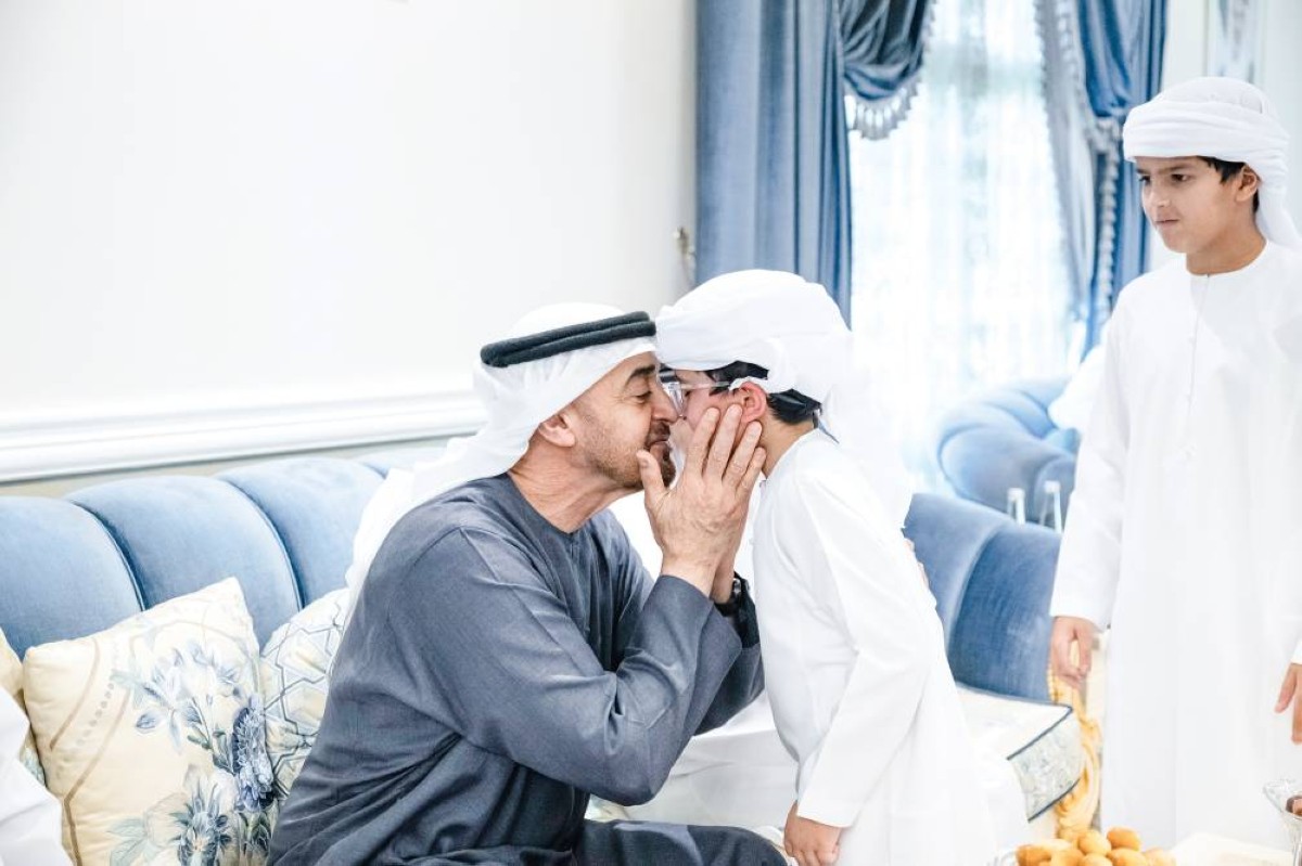  سموه خلال العزاء 