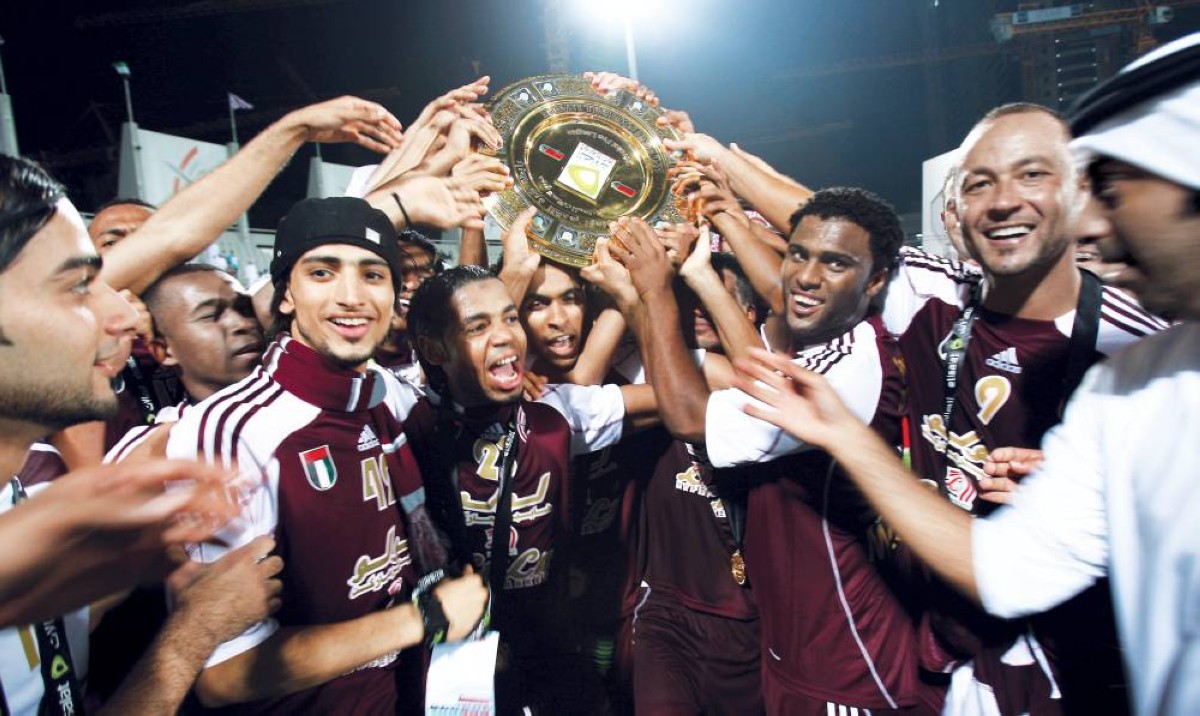 من احتفال نجوم الوحدة بلقب دوري عام 2010