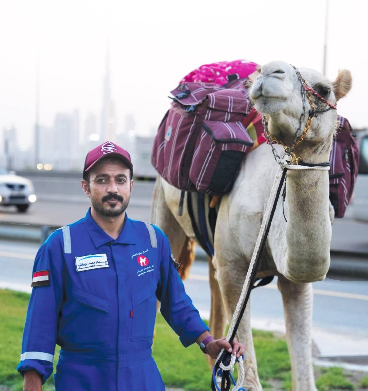 منير الدهمي لدى وصوله إلى دبي