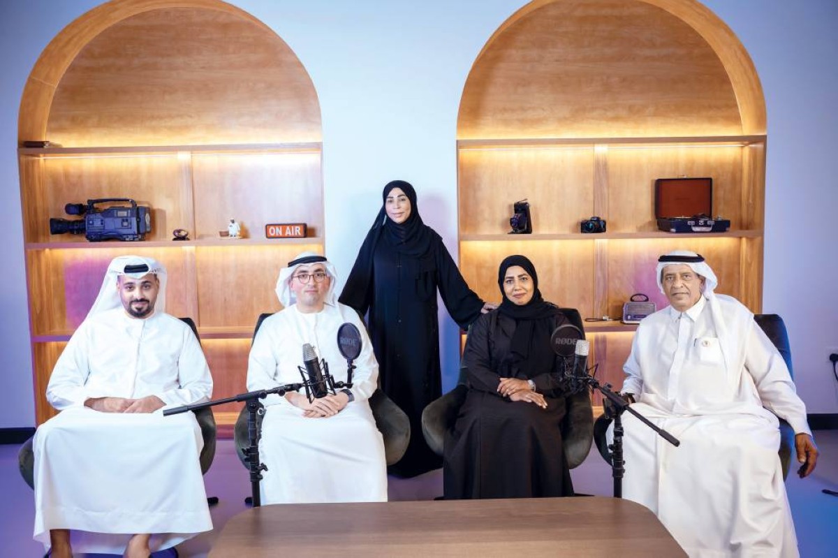 فضيلة المعيني وهيثم الرئيسي خلال اللقاء