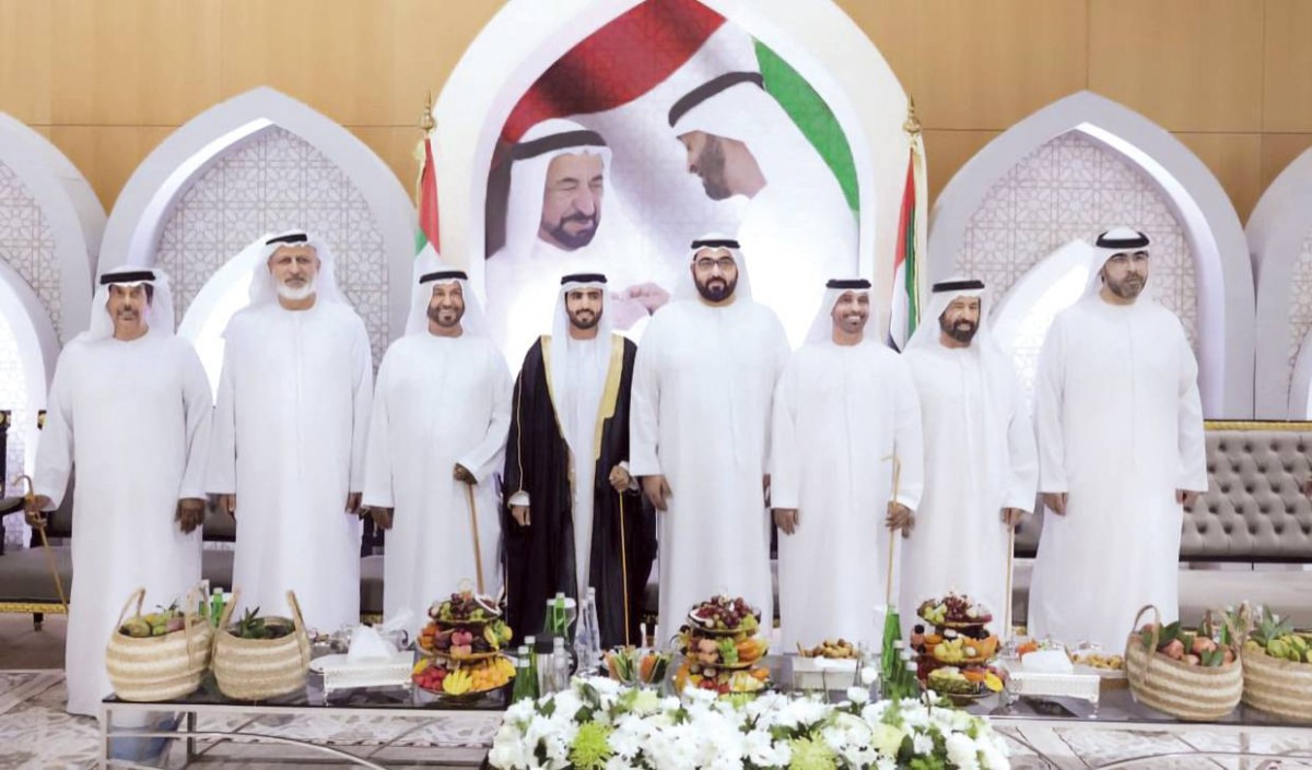 راشد وأحمد بن سعود خلال الحفل