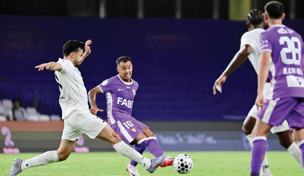 من مباراة العين والبطائح في افتتاح الدوري