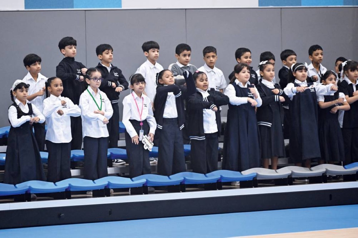 خلال فعالية ترحيبية في اليوم الدراسي الأول 