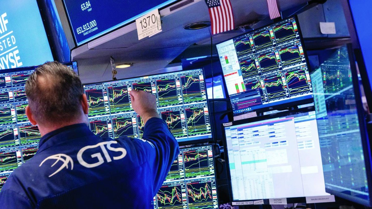 جانب من عمليات التداول في بورصة نيويورك