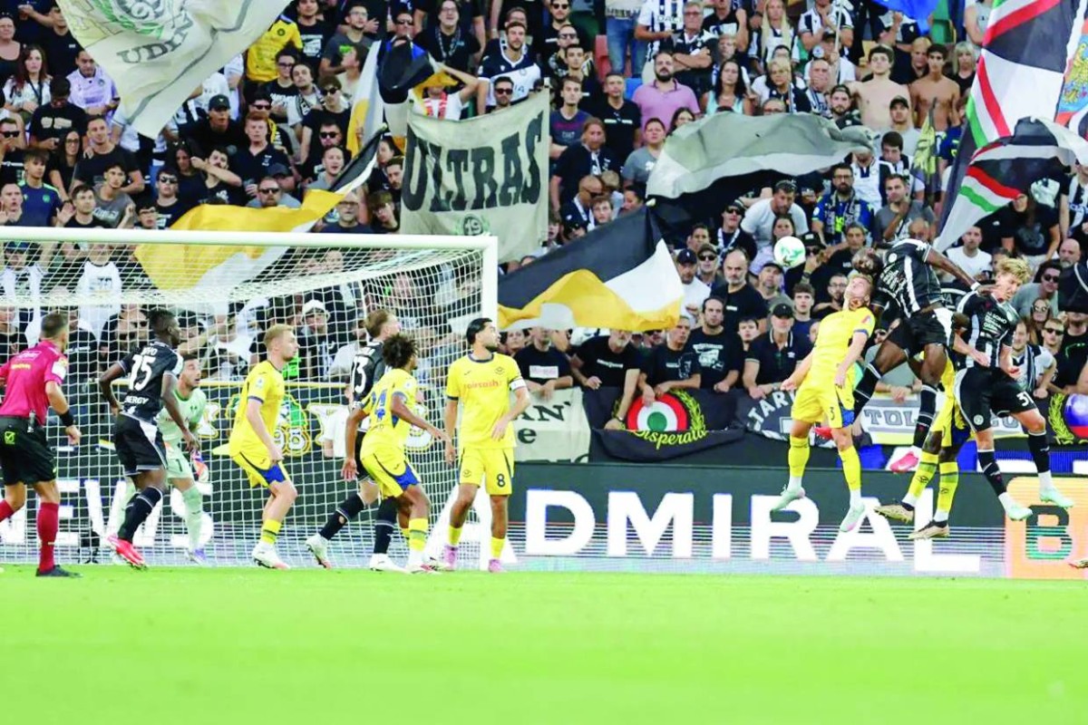 جانب من إحدى مباريات أودينيزي في الدوري الإيطالي 